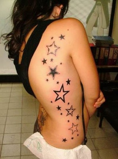 star tattoo for girl with new star designs, with best placement in body and