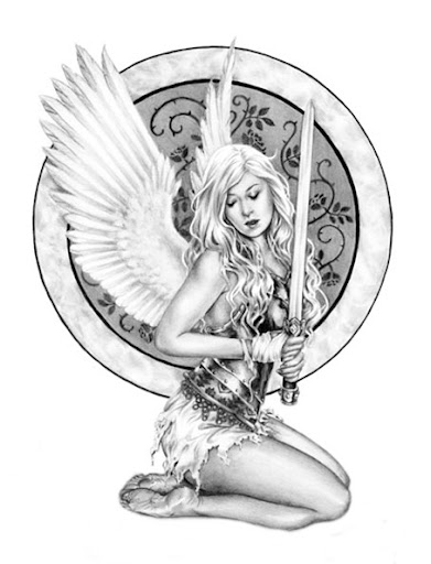 tattoo design angel. dad angel tattoo by johnny