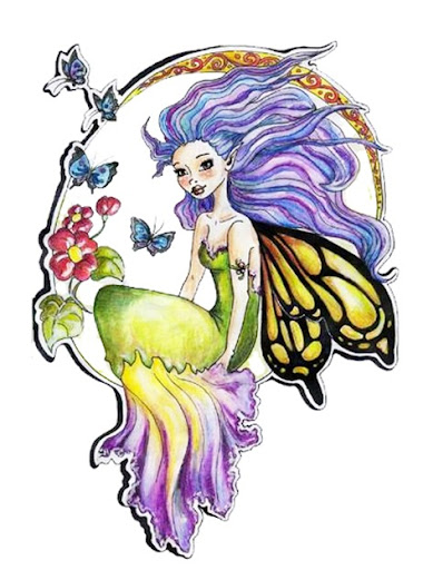 Colorfull Angel Wings Tattoos Art Gallery