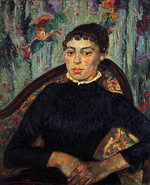[1886  Armand Guillaumin  Portrait d'une jeune femme  Huile sur Toile    65x54 cm  Amsterdam Rijksmuseum Vincent Van Gogh[4].jpg]