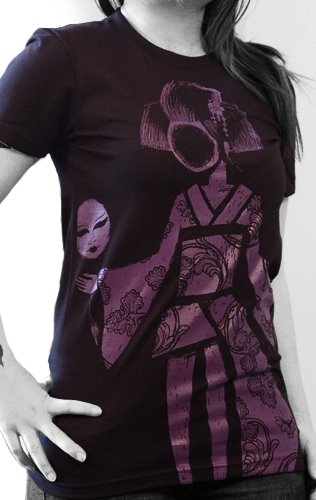 geisha, horror geisha, blood geisha, japanese horror, horror tshirt, geisha tshirt