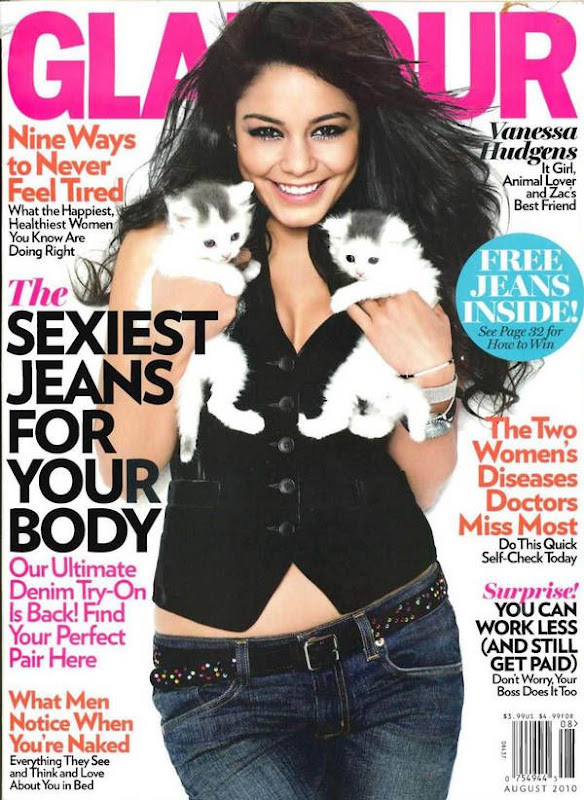 Vanessa Hudgens In Glamour US August 2010