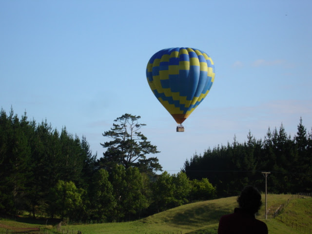 Ochtend ballonvaart in nieuw zeeland