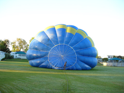 Ochtend ballonvaart in nieuw zeeland