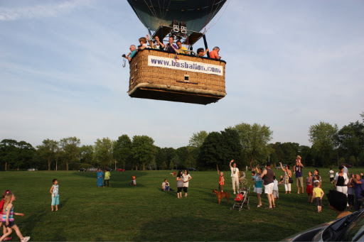 Ballonvaren vanuit Goffertpark Nijmegen naar Kranenburg Duitsland.