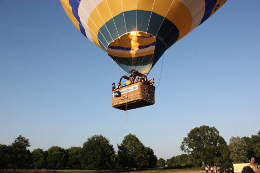 Ballonvaart vanuit Amersfoort, Hoogland over de Veluwe naar Vaassen.