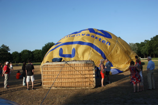 Ballonvaart vanuit Amersfoort, Hoogland over de Veluwe naar Vaassen.