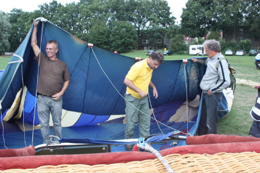 Ballonvaart vanuit Amersfoort met 7 ballonnen tot Boven Leeuwen.