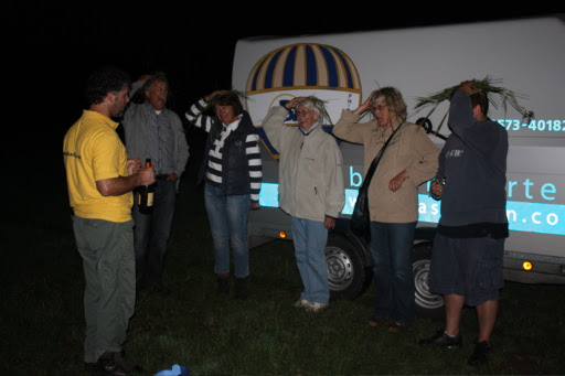 Ballonvaart vanuit Amersfoort met 7 ballonnen tot Boven Leeuwen.