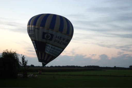 Ballonvaren vanuit Barneveld over de Veluwe naar Drempt, Toldijk met 6 personen.