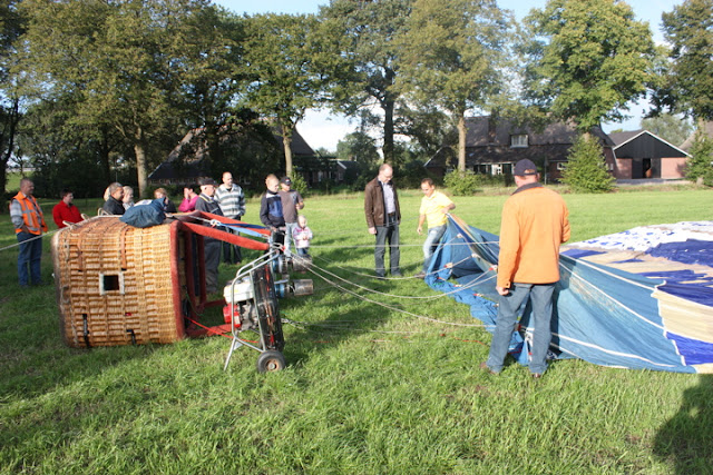 Prive ballonvaart over twente van Wierden naar Haaksbergen.