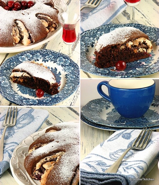 yeasted meringue coffe cake - collage 2-1