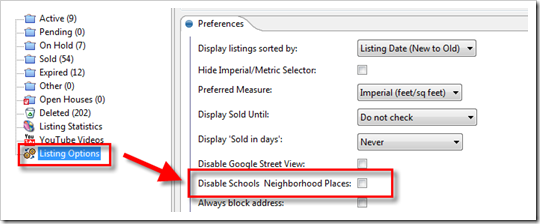 Global Schools and Neighborhood Places Opt-out Setting