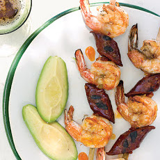 Grilled Shrimp and Chorizo on Skewers