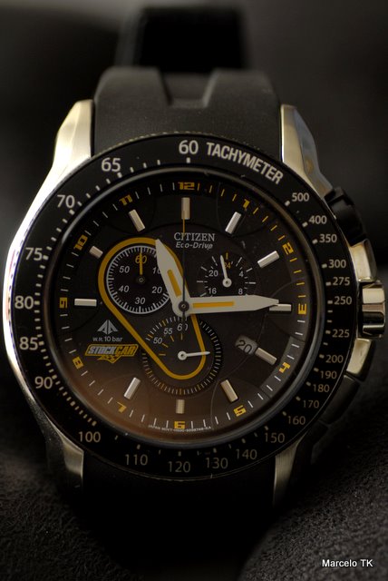 relogio citizen eco drive stock car