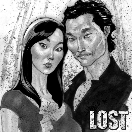  Caricaturas de personagens de Lost
