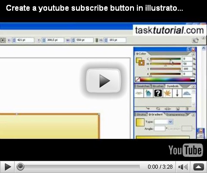 Create A Youtube Subscribe Button In Illustrator