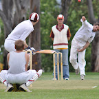 Tim Hudson with Antony Brabham umpiring.