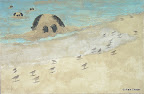 178 - Prickly Pear - 2007<br />
92 x 60 - Sable et aquarelle sur toile
