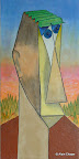 117 - Mandrill - 2005<br />
120 x 60 - Acrylique sur toile