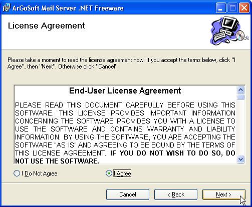 argosoft mail server installation