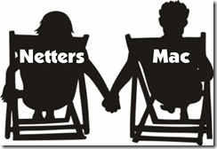 Netters and Mac in chairs