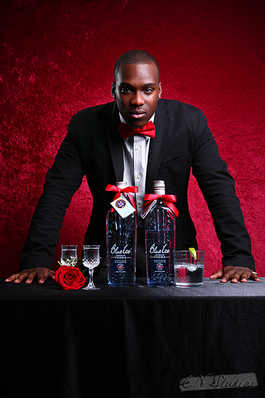 Keishorne, Spokesmodel for Blue Ice Vodka