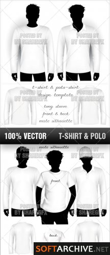 Template de Camisa 36: Stock Vector - T-Shirt & Polo