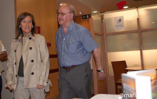 Felix Landa Otal junto a la hija de Marcial Salafranca