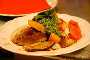 Roasted Vegetables, Pesto