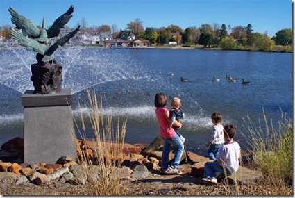 Kids at Lake George in StCloudMN