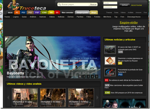 Trucoteca: trucos para juegos Trucoteca: trucos para juegos