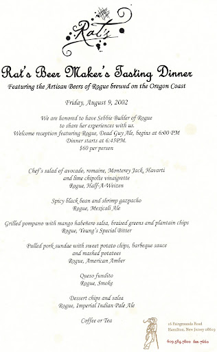 Aug 2002, Rats Restaurant Beer