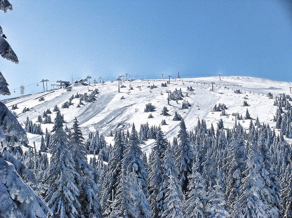 Pančić's Peak during winter