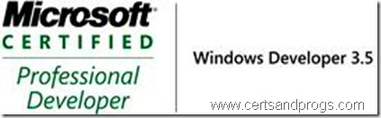 MCPD Windows Developer 3.5