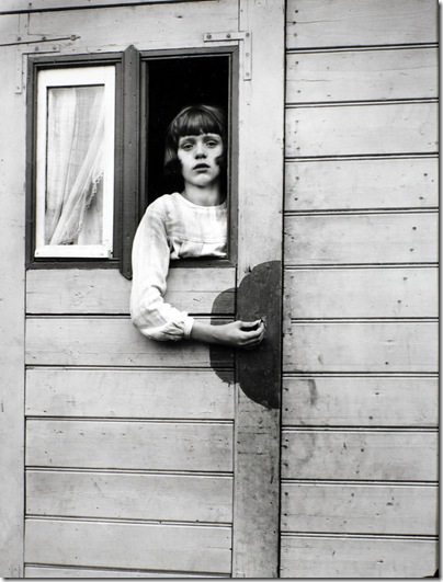 August Sander  - Girl in a Circus wagon