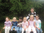 I bet you can't tell the Frys and Arbuckles apart, can you? Aubrey, Livy, Tyler, Hailey, Ethan, Paige and Sydney