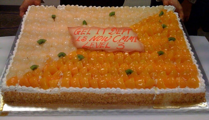 Celebration for CMMI Level 3 Achievement