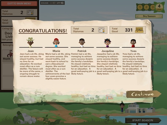 Ayiti screenshot - ending