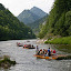 Traditional rafting on the Dunajec River (Pieniny National Park, Slovakia)