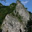 View of the typical Klippe geological structure across the Dunajec River in Poland (Pieniny National Park, Slovakia).
