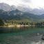 [EN] Grainau, Germany. Eibsee Lake, the Zugspitze Massif in the background. [SK] Grainau, Nemecko. Pleso Eibsee, v pozadi masiv Zugspitze.
