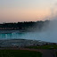 Horseshoe Falls at dusk, view from the Terrapin Point (USA)