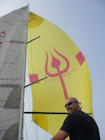 2008 Mackinac / Jason trimming spinnaker