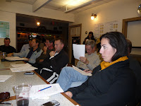 Fall Fleet Fling and skippers' meeting / The skippers meet