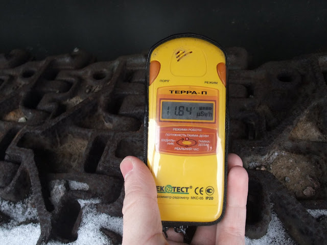 Contaminated tank treads