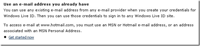 windows live id already have email