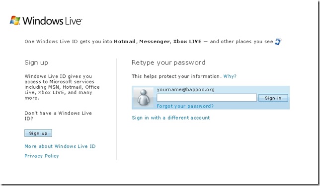 live id confirming