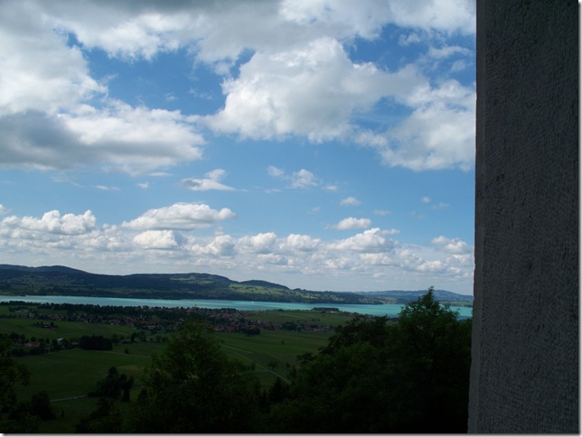 view from inside Neuschwanstein