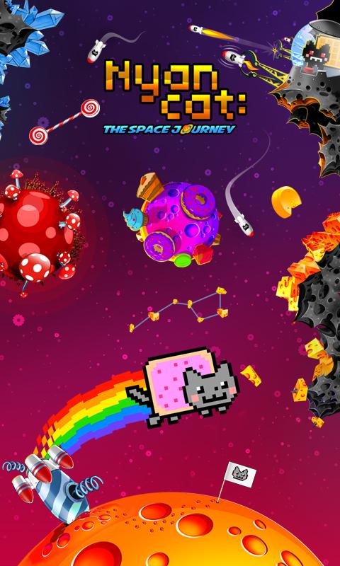 Android application Nyan Cat: The Space Journey screenshort
